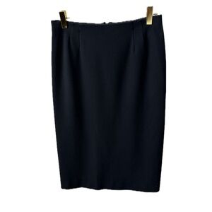 MISSONI CLASSIC LUXURY DESIGNER BLACK PENCIL SKIRT Size-40, US 4 XS